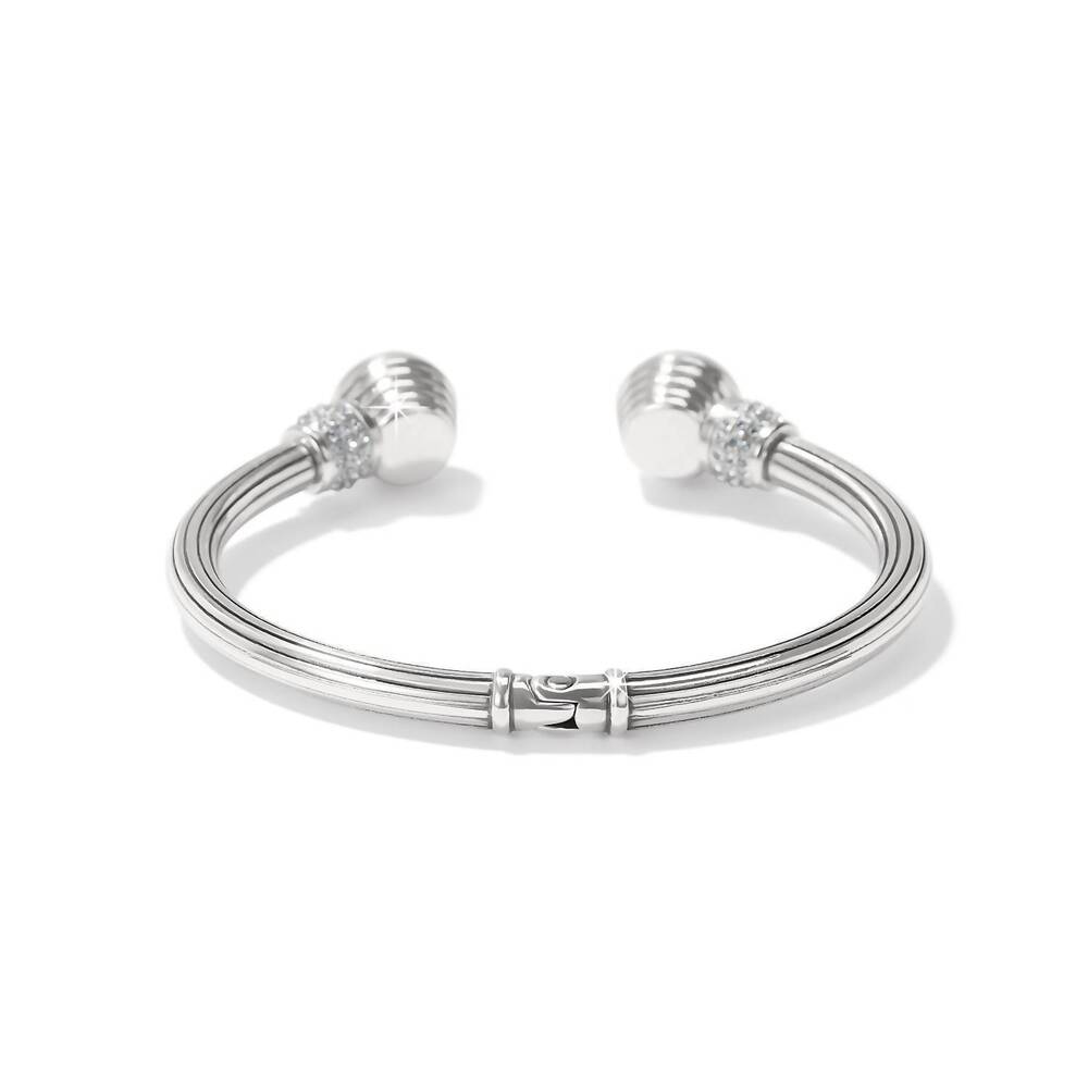 NEW BRIGHTON women's meridian aurora petite hinge bangle in silver - Picture 2 of 2